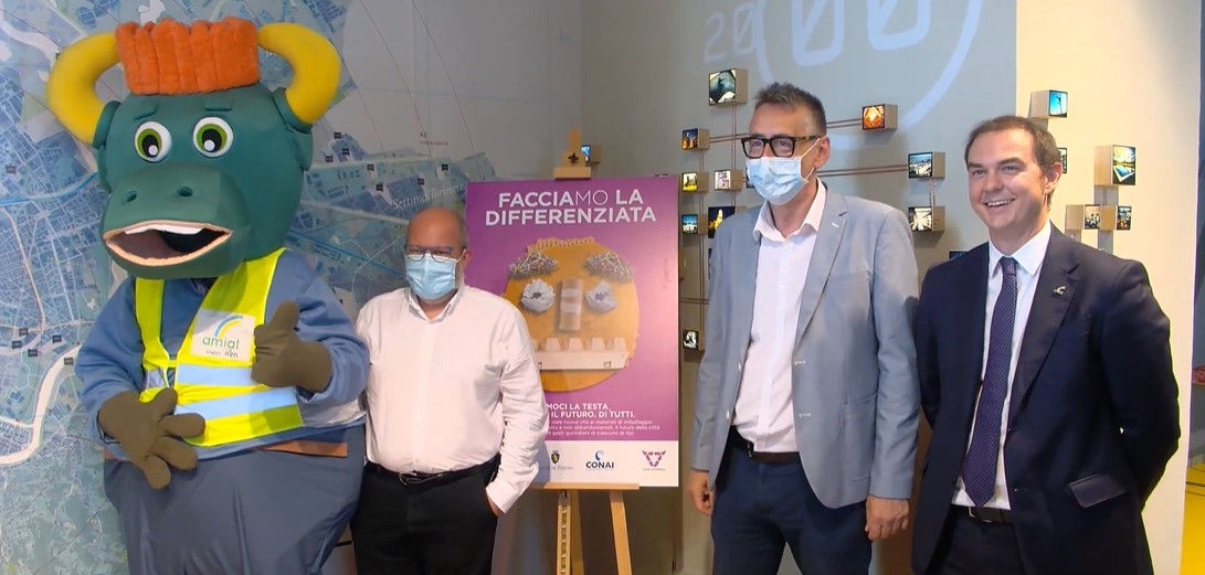 Conferenza stampa presentazione Campagna 2021 Amiat Città di Torino e CONAI